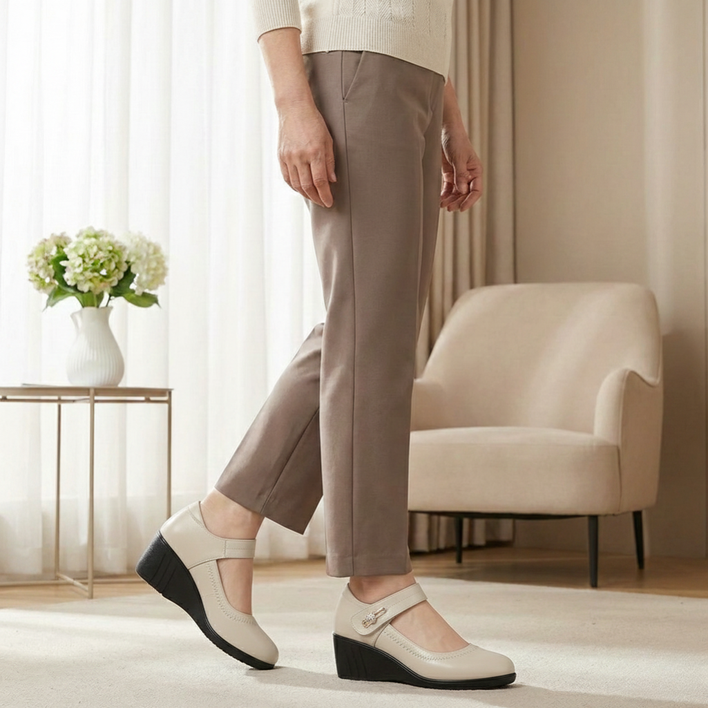 Lydia – Elegáns Közepes Sarok Kényelmi Cipők