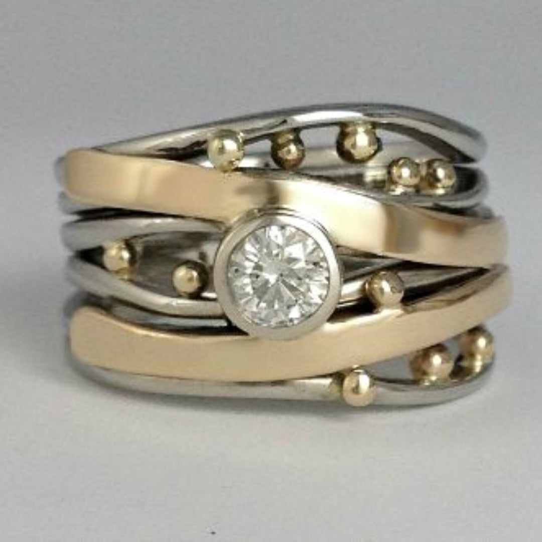 Royal vintage gyűrű cirkónia kövekkel