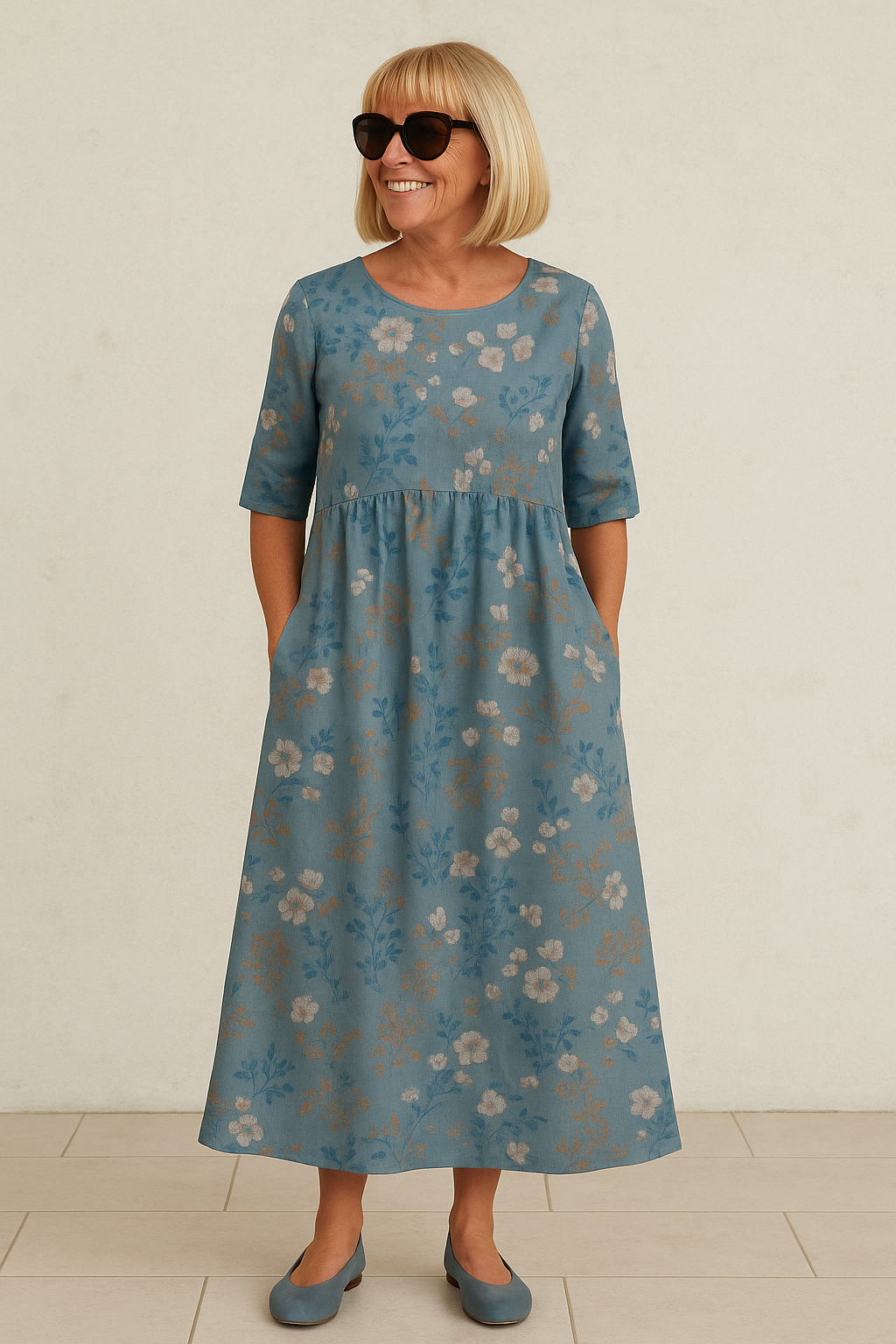 Eliza – kényelmes midi ruha