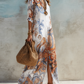 Bernadett – mintás maxi ruha
