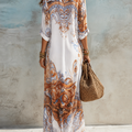 Bernadett – mintás maxi ruha