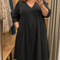 Franciska – 3/4 ujjú A-vonalú maxi ruha