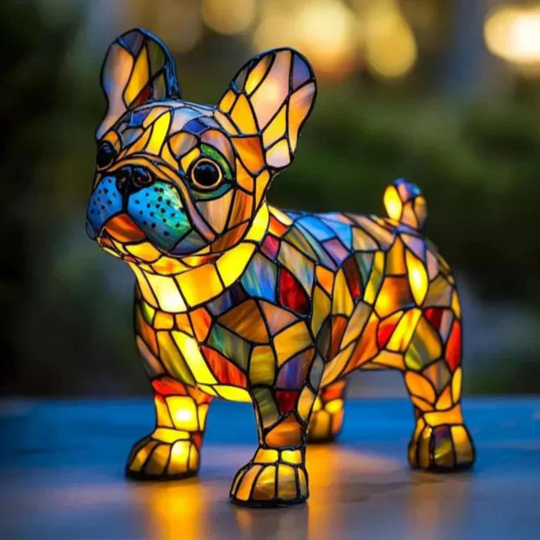 Sugárzó Francia Bulldog Lámpa