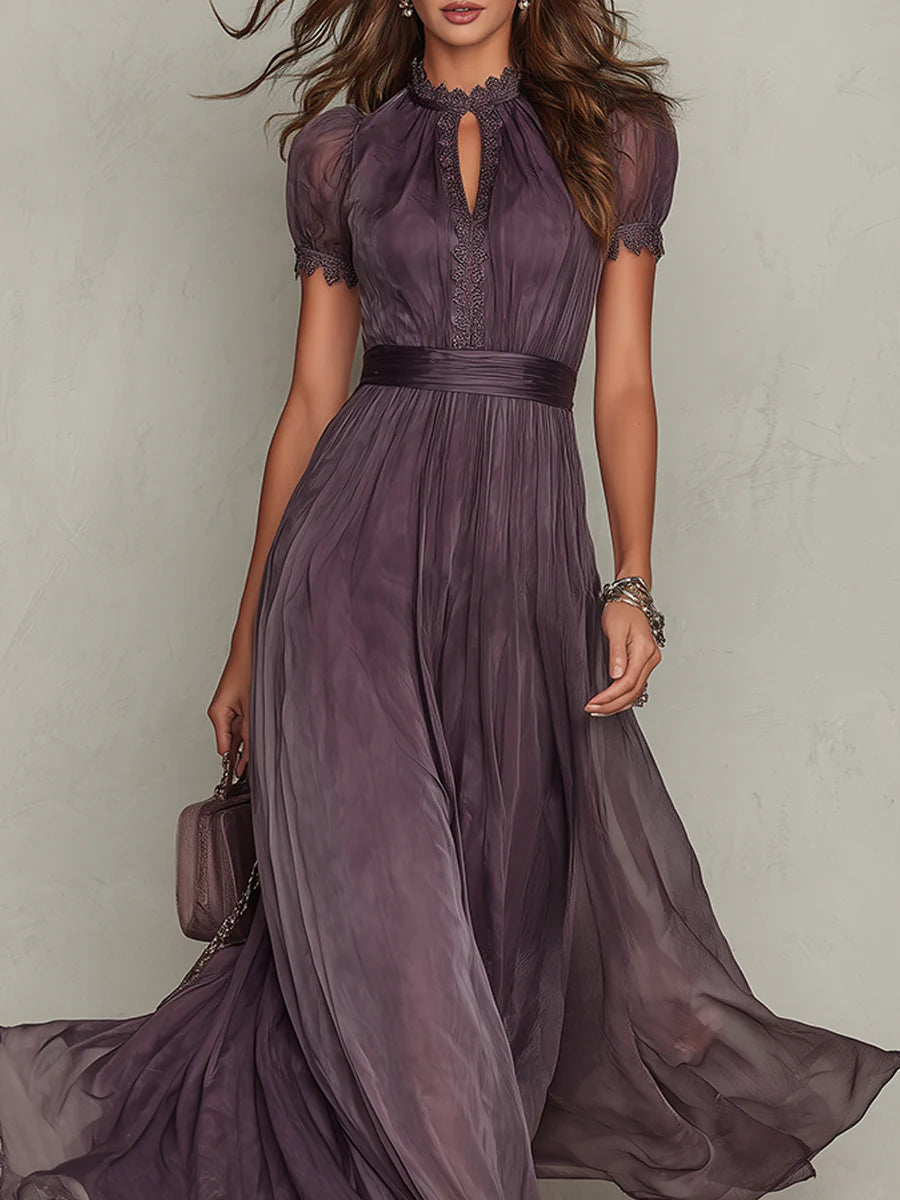 Lívia – elegáns sifon maxi ruha
