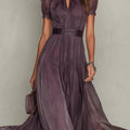Lívia – elegáns sifon maxi ruha