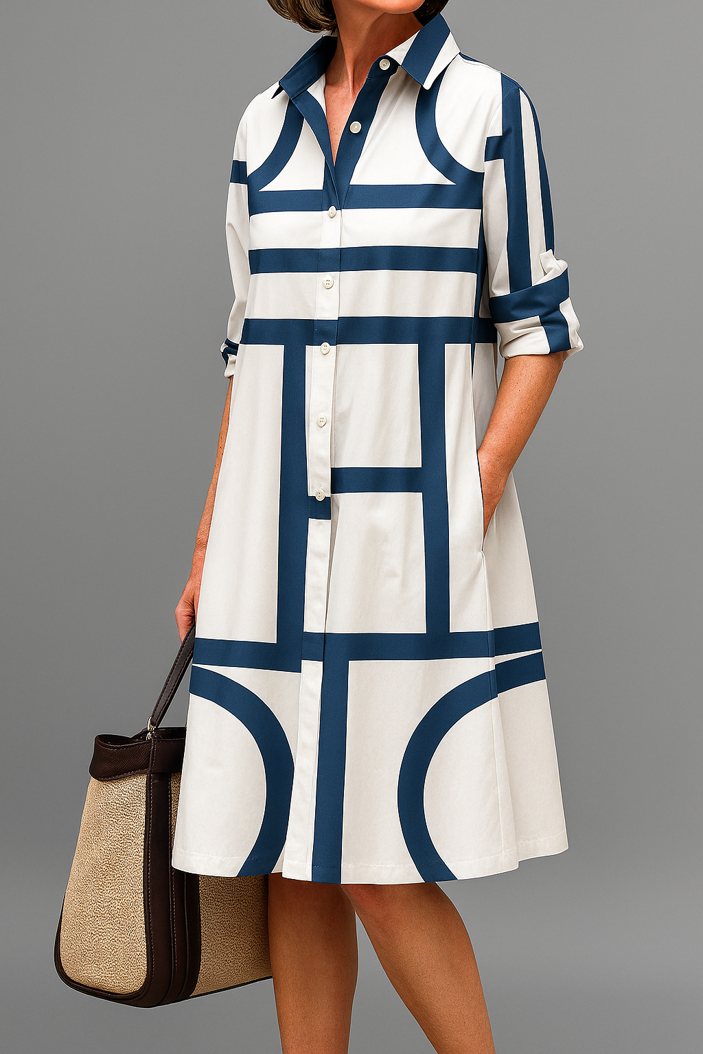 Arabella™ Geometrikus Midi Ruha