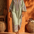Adrienn – virágmintás boho maxi ruha