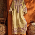 Adrienn – virágmintás boho maxi ruha