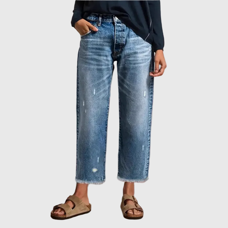 Abri – Retro cropped egyenes szárú farmer