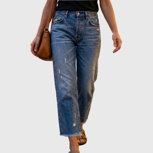 Abri – Retro cropped egyenes szárú farmer