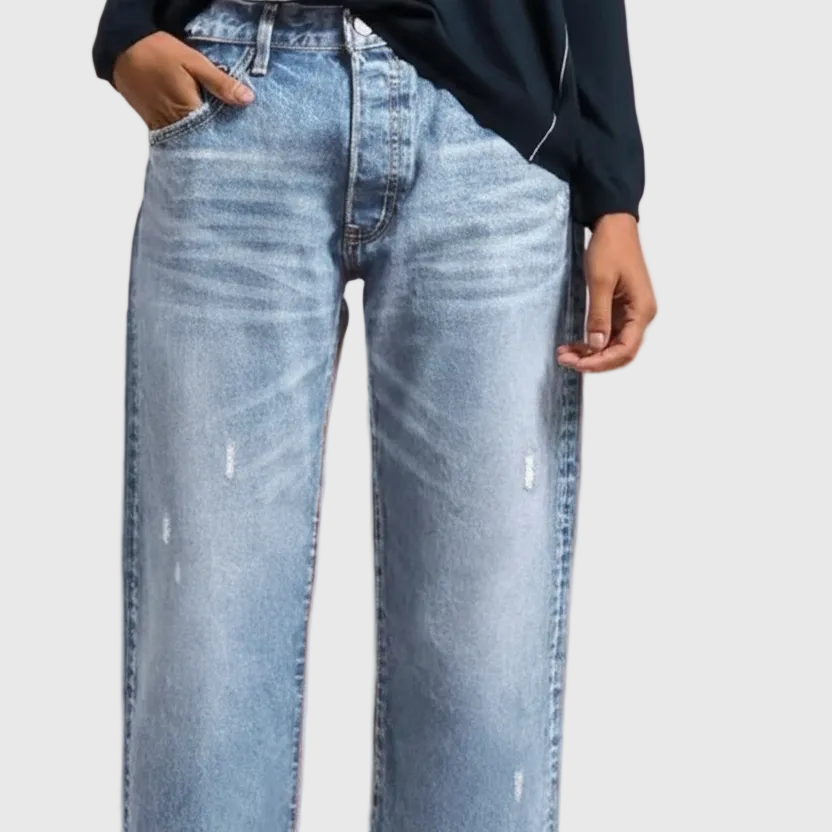 Abri – Retro cropped egyenes szárú farmer